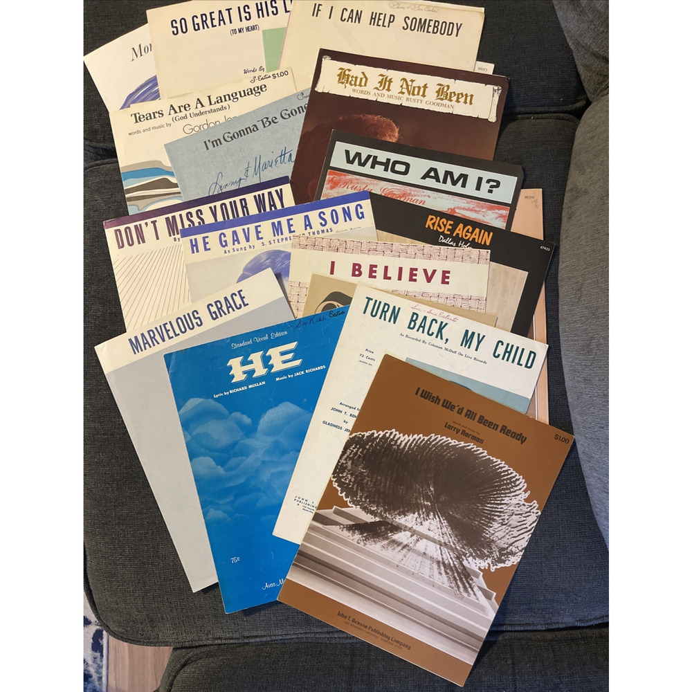 Sheet Music - Vintage 1940s 1950s 1960s 1970s - Lot Of 21, and 1 Catalog